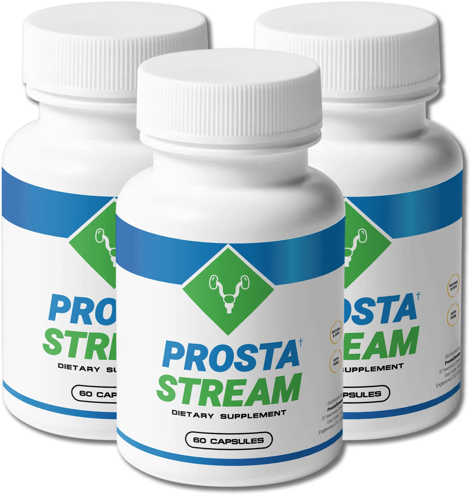 ProstaStream Prostate Support Supplement - 3 Bottle Pack